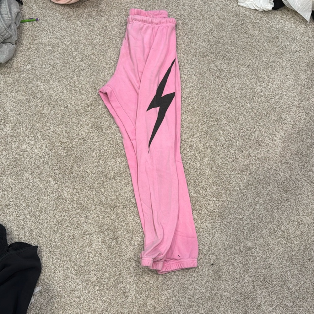 Avaiator nation women’s neon pink sweatpantsa